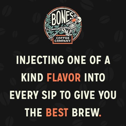 Image 5 of Bones Coffee Company Churro Sweet Sugary Cinnamon Flavored Coffee Medium Roast Low Acid Arabica Beans 12 Oz Ground