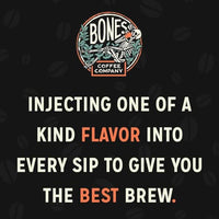 Thumbnail for Image 5 of Bones Coffee Company Churro Sweet Sugary Cinnamon Flavored Coffee Medium Roast Low Acid Arabica Beans 12 Oz Ground
