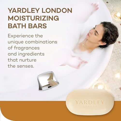 Image 4 of YARDLEY LONDON Yardley Oatmeal and Almond Bar Soap, 4 Ounce (Pack of 4)