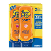 Thumbnail for Image 1 of Default Title for the product Banana Boat Sport Sunscreen Lotion SPF 50 10 Oz Twin Pack