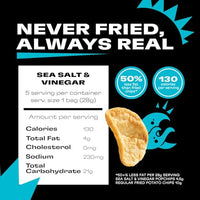 Thumbnail for Image 3 of popchips Popchips Potato Chips, Sea Salt & Vinegar, 4ct 5.0oz Share Bags