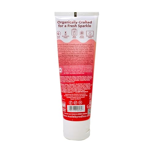 Image 3 of RADIUS USDA Organic Kids Toothpaste 3oz Pack of 2