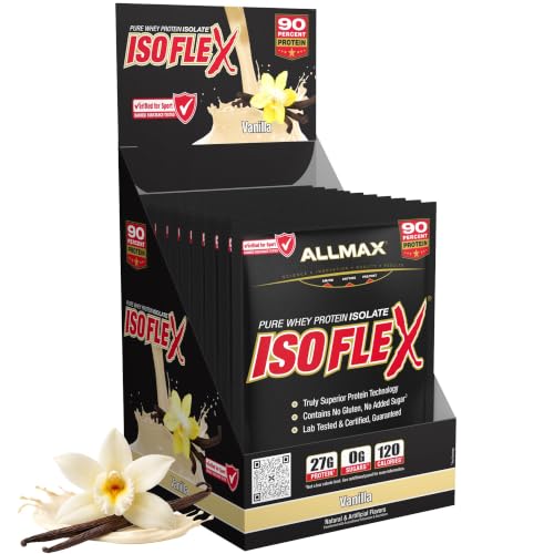 Image 1 of Default Title for the product ALLMAX ISOFLEX Whey Protein Isolate, Vanilla, 10 Packets, 30 g Each