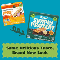 Thumbnail for Image 4 of Simply Protein Birthday Cake Dipped Bars, 30 Count