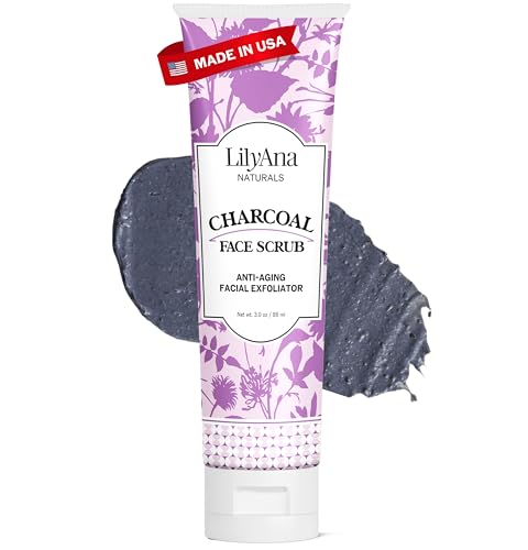 Image 1 of Facial Scrub / 3 Ounce (Pack of 1) for the product LilyAna Naturals Charcoal Face Scrub Microdermabrasion, 3 oz