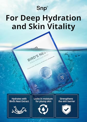 Image 4 of SNP 1000mg Bird's Nest  Hyaluronic Acid Ampoule Sheet Mask 10 Sheets