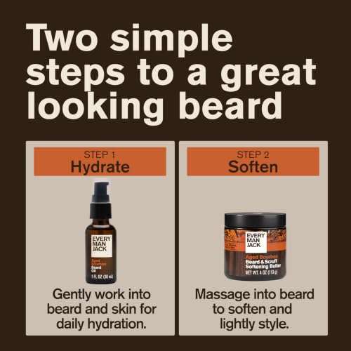 Image 6 of Every Man Jack Hydrating Beard Oil & Butter for Men, Aged Bourbon