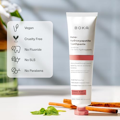 Image 3 of Boka Toothpaste - Nano Hydroxyapatite Toothpaste, Fluoride Free Toothpaste