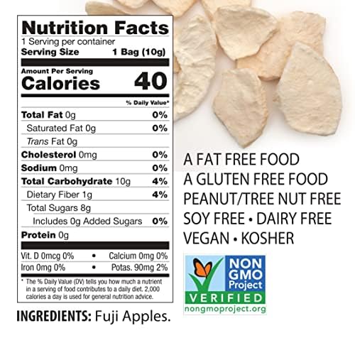 Image 2 of Brothers-ALL-Natural Freeze Dried Fruit Crisps, Fuji Apple & Cinnamon, 0.35 Oz (Pack of 24)