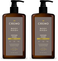 Thumbnail for Image 2 of Vintage Suede (Pack of 2) for the product Cremo Body Wash for Men, Vintage Suede, 32 Fl Oz
