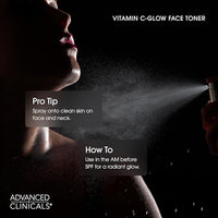 Thumbnail for Image 5 of Advanced Clinicals Vitamin C Glow Facial Mist Toner 8 Fl Oz