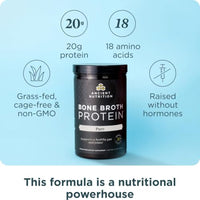 Thumbnail for Image 2 of Ancient Nutrition Grass Fed Bone Broth Protein Powder, Pure