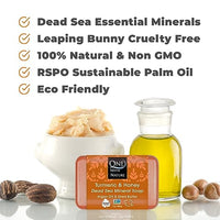 Thumbnail for Image 3 of One With Nature Turmeric Soap Bar with Dead Sea Salt, 7 oz, 3 Pack