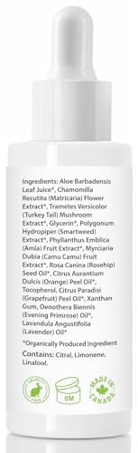 Image 3 of Organic Vitamin C Serum with Resveratrol - USDA Certified Organic Facial Skin Care - 1 fl oz