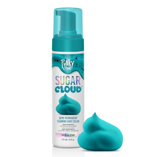 Image 6 of Ocean Pop / 6 Fl Oz (Pack of 1) for the product Punky Colour Sugar Cloud Semi Permanent Foaming Hair Color