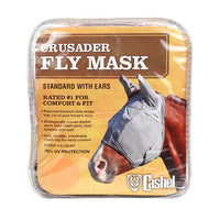 Thumbnail for Crusader Standard Nose Pasture Fly Mask with Ears Weanling Grey 1 Count by Cashel