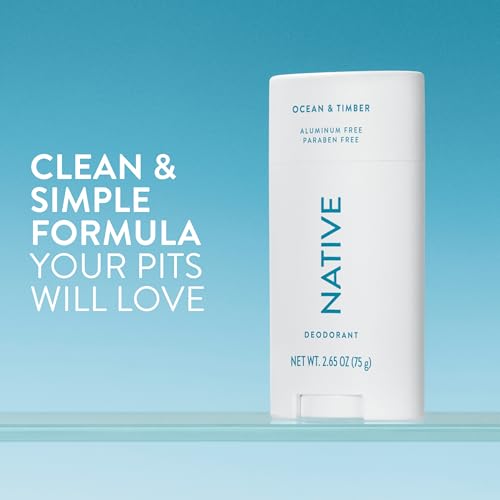 Image 2 of Native Deodorant Contains Naturally Derived Ingredients, 72 Hour Odor Control, Deodorant for Women and Men, Aluminum Free, Ocean & Timber 2.65oz