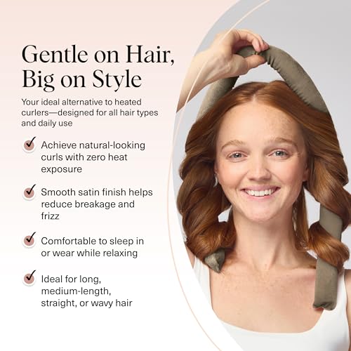 Image 3 of Kitsch Velvet Heatless Curls Overnight Set - Eucalyptus