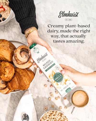 Image 6 of Elmhurst 1925 Cashew Milk Unsweetened - 32 Fl. Oz (Pack of 6)
