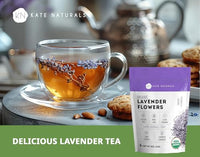 Thumbnail for Image 3 of Kate Naturals Lavender Flowers 4oz & Lavender Extract 1oz Bundle
