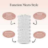 Thumbnail for Image 9 of Kitsch Spiral Hair Ties for Women