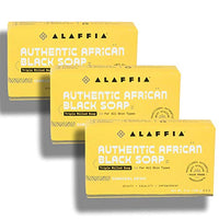 Thumbnail for Image 1 of Charcoal Reishi for the product Alaffia Authentic African Black Soap Triple Milled, Charcoal Reishi 5 Oz (Pack of 3)