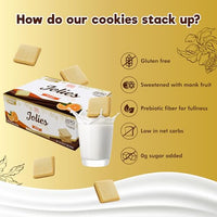 Thumbnail for Image 3 of ChocZero Jolies Sugar Free Dark Chocolate Orange Cookies