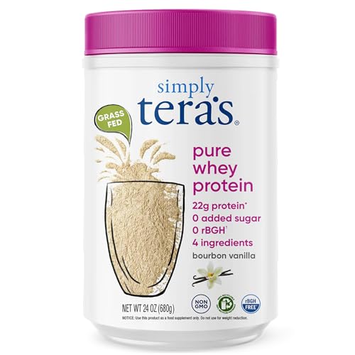 Image 1 of Default Title for the product simply tera's Pure Whey Protein Powder, Bourbon Vanilla, Soy-Free - 24 Oz