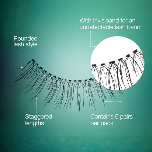 Image 4 of Ardell False Eyelashes Natural Lashes 110 Black - Reusable Strip for Everyday Wear, 2 Pack