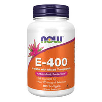 Thumbnail for Now Foods Vitamin E 400 IU 100 Sgels