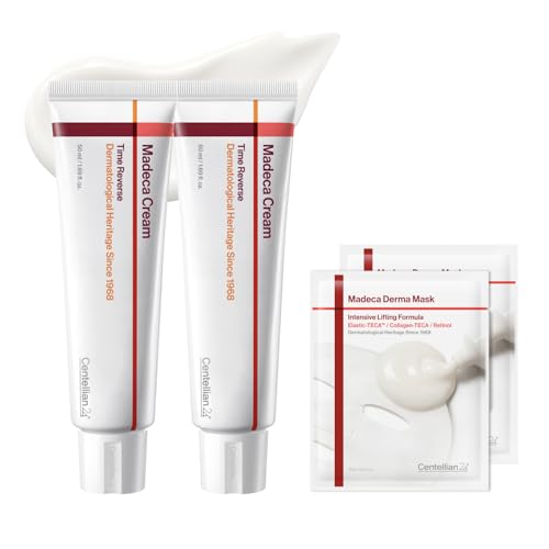 Image 1 of Default Title for the product CENTELLIAN 24 Madeca Cream Time Reverse Set, 2x1.69 fl oz + 2 Lifting Masks