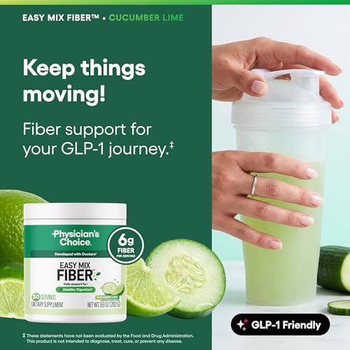 Image 5 of Physician's CHOICE Easy Mix Fiber for GLP-1 Support - 30 Servings
