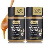 Thumbnail for Image 1 of Default Title for the product COMVITA Manuka Honey UMF 22+ (MGO 1000+), Raw, Monofloral - 8.8 Oz (2-Pack)