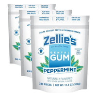 Thumbnail for Image 13 of Peppermint / 240 Count (Pack of 3) for the product Zellie's 100% Xylitol Chewing Gum