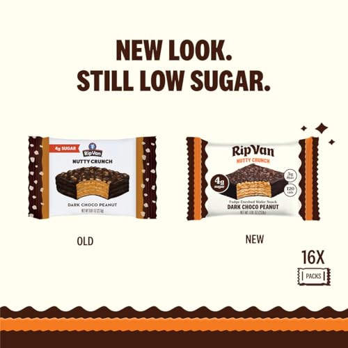 Image 4 of RIP VAN Dark Chocolate Peanut Butter Wafer Bars, 16 Count