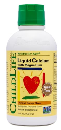 Image 1 of Orange / 16 Fl Oz (Pack of 1) for the product ChildLife Essentials Liquid Calcium Supplement for Kids