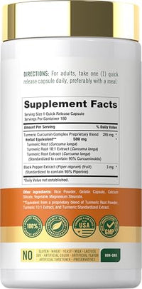 Thumbnail for Image 2 of Carlyle Turmeric Curcumin Supplement | 180 Capsules