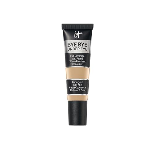 Image 22 of 21.5 Medium Nude - for neutral undertones / 0.4 Fl. Oz for the product IT Cosmetics Bye Bye Under Eye Anti-Aging Full Coverage Concealer