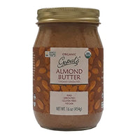 Thumbnail for Image 1 of 16 Ounce (Pack of 1) for the product Gopal's Organic RAW SPROUTED Almond Butter 16 Ounce (453 Grams) Glass Jar