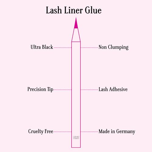 Image 2 of Gerard Cosmetics Lash Liner Glue (Black), 2 in 1 Eyeliner and Eyelash Glue Pen
