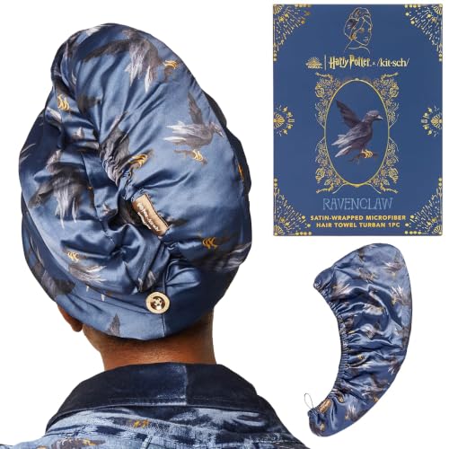 Image 3 of Ravenclaw / 1 Count for the product Kitsch Microfiber Hair Towel Wrap for Women