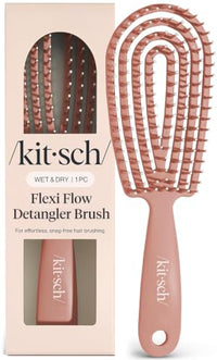 Thumbnail for Image 1 of Default Title for the product Kitsch Flexi Flow Detangler Brush, Hair Brushes For Women - Terracotta