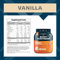 Thumbnail for Image 4 of Body Fortress Super Advanced Whey Protein Powder, Vanilla, 1.74lbs