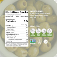 Thumbnail for Image 2 of Poshi Green Pitted Olive Snack Packs, Original, 1.1 oz (Pack of 10)
