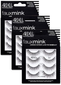 Thumbnail for Image 11 of Black 817 / 4 pair (Pack of 3) for the product Ardell Faux Mink Lashes False Eyelashes