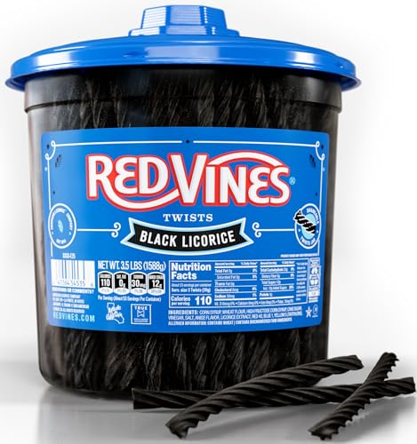 Image 1 of Default Title for the product Red Vines Black Licorice Candy 3.5 Lb Jar