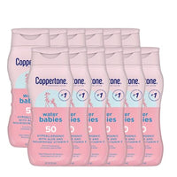 Thumbnail for Image 1 of Default Title for the product Coppertone WaterBabies Baby Sunscreen Lotion SPF 50 Multipack 12 x 8 OZ