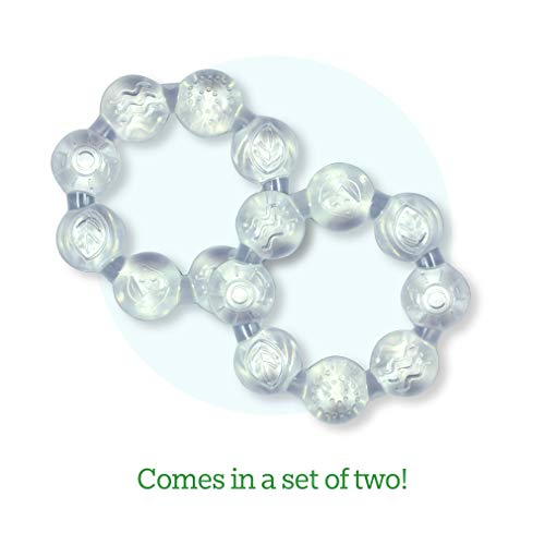 Image 6 of Green Sprouts Cool Ring Teether (2 Pack) Clear - 6mo+