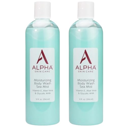 Image 2 of 12 Fl Oz (Pack of 2) for the product Alpha Skin Care Moisturizing Body Wash, Glycolic AHA