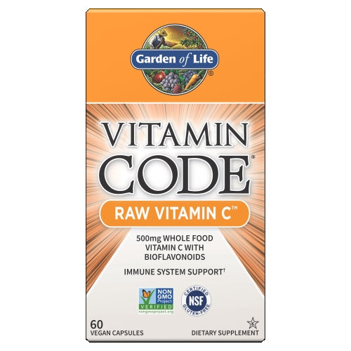 Garden of Life Vitamin Code Raw Vitamin C 60 Caps